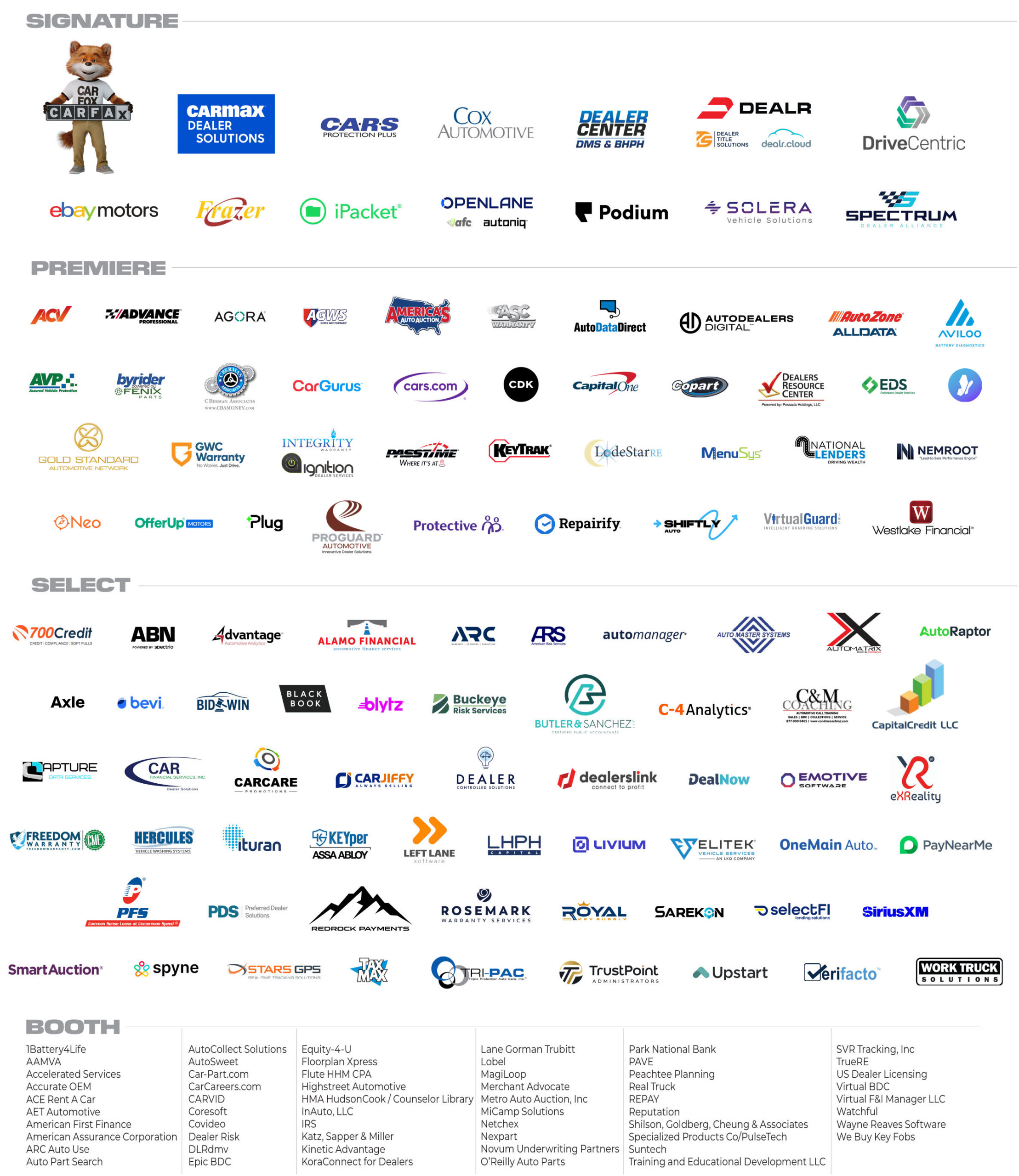 2026 NIADA Convention & Expo sponsors