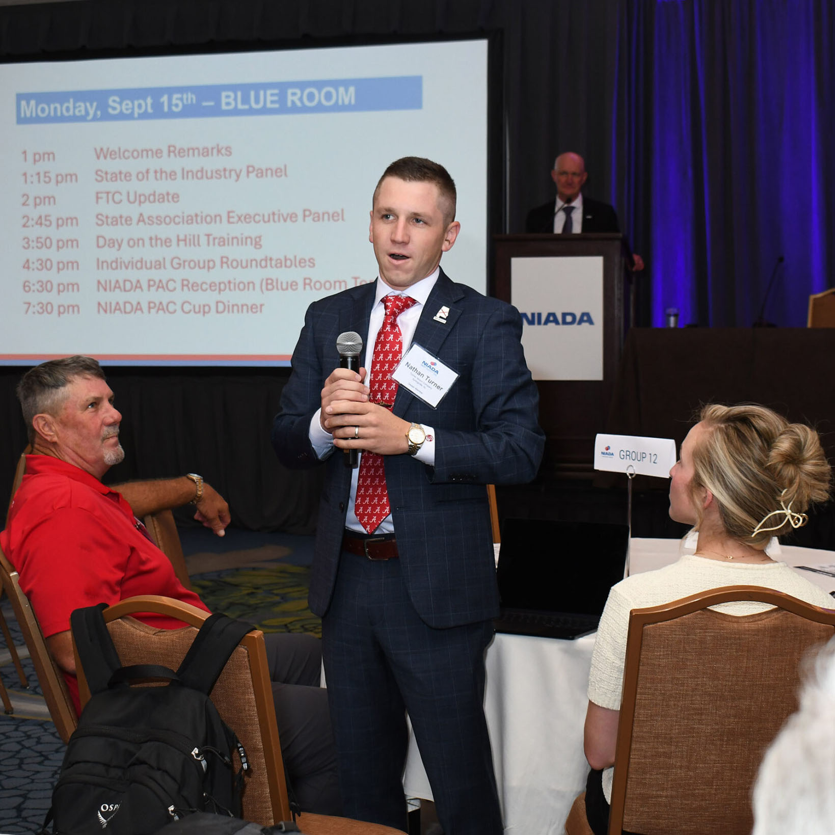 Nathan Turner speaking at the 2025 NIADA Policy Conference