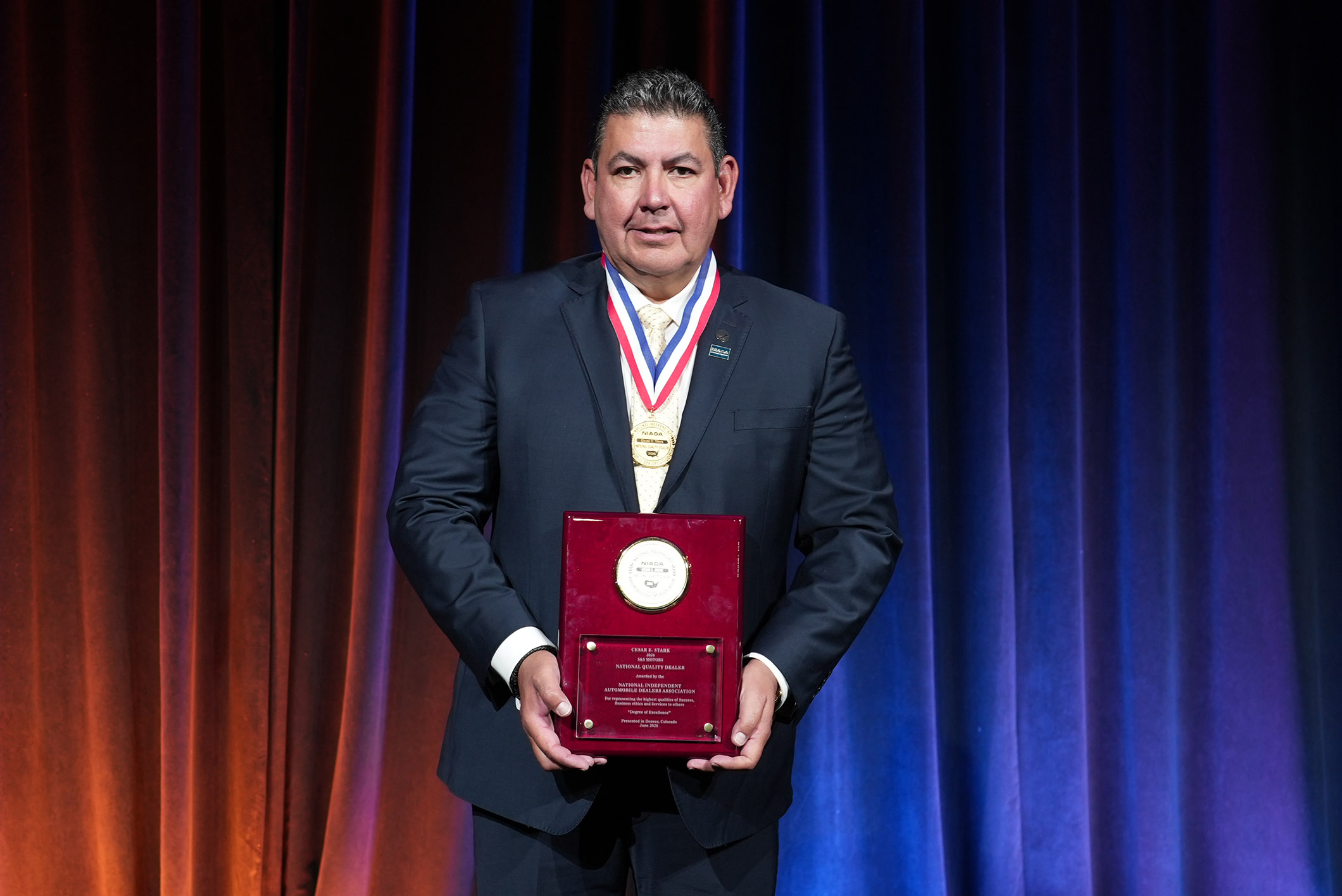 2026 NQD Winner Cesar Stark of S&S Motors, El Paso, Texas